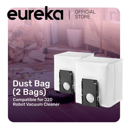 Eureka Dust Bag For NER J20 Ultra Robot Vacuum Cleaner (2 Bags)
