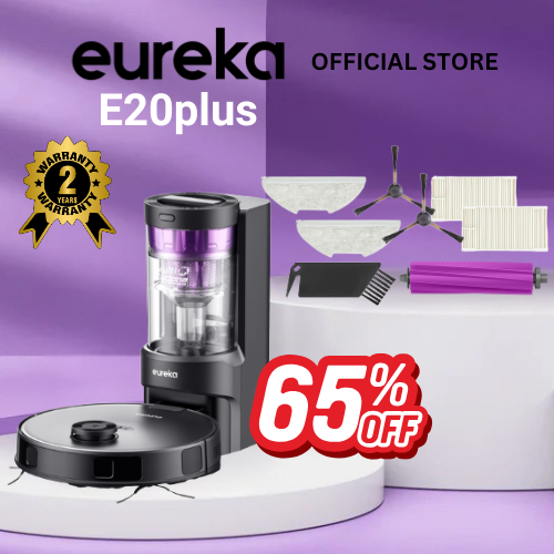 Eureka E20 Plus Robot Vacuum Self Emptying Station (2 Years Local Manufacturer Warranty)