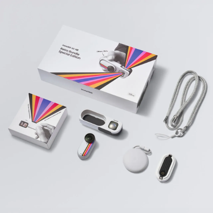 Insta360 GO 3S Retro Style Viewfinder Bundle Special Edition (Canvas White/ Classic Red)