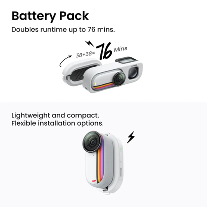 Insta360 GO 3S Retro Style Viewfinder Bundle Special Edition (Canvas White/ Classic Red)
