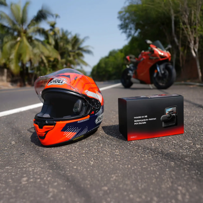 Insta360 GO3S Motorcycle In-Helmet POV Bundle (Special Edition) Midnight Black 128GB