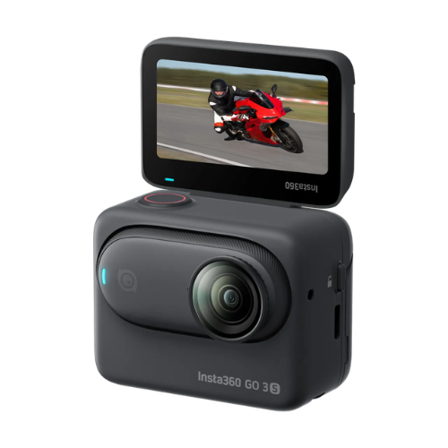 Insta360 GO3S Motorcycle In-Helmet POV Bundle (Special Edition) Midnight Black 128GB