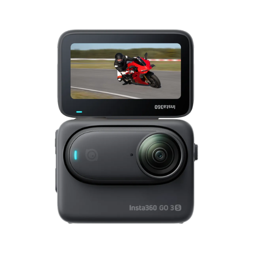 Insta360 GO3S Motorcycle In-Helmet POV Bundle (Special Edition) Midnight Black 128GB