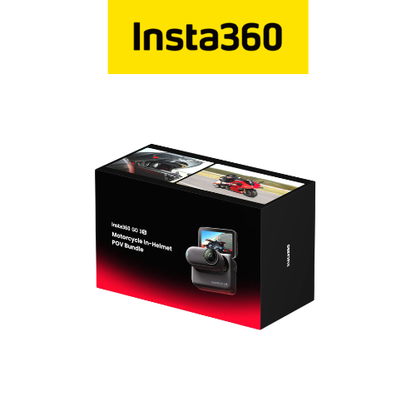 Insta360 GO3S Motorcycle In-Helmet POV Bundle (Special Edition) Midnight Black 128GB
