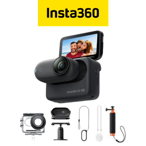 Insta360 GO 3s Water Sports Bundle(Dive Case, Floating Hand Grip, Magnet Pendant Safety Cord) Tiny Mighty 4K action camera