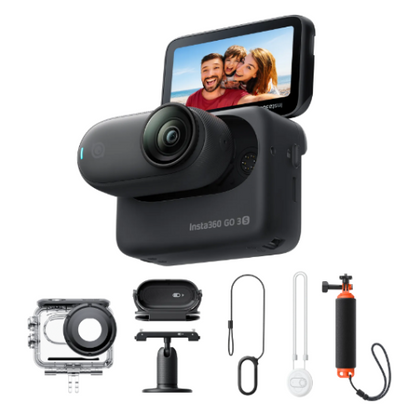 Insta360 GO 3s Water Sports Bundle(Dive Case, Floating Hand Grip, Magnet Pendant Safety Cord) Tiny Mighty 4K action camera