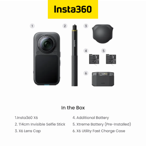 Insta360 X6 Flagship 8K 360 Camera