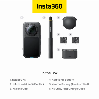 Insta360 X6 Flagship 8K 360 Camera