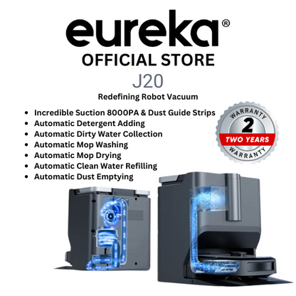 Eureka J20 Redefining Robot Vacuum (2years Local Manufacturer Warranty)