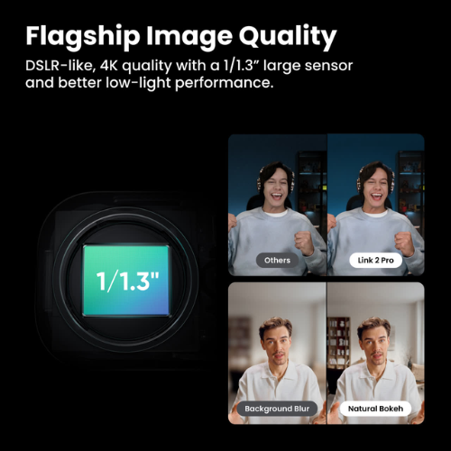 Insta360 Link 2 Pro - 4K Image Quality, AI Tracking &amp; Auto Framing Webcam
