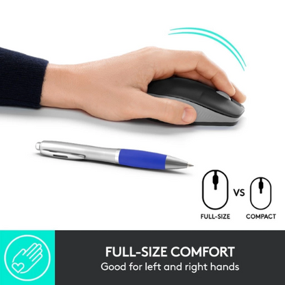 Logitech M190 Full-Size Wireless Mouse - 1 Year Warranty