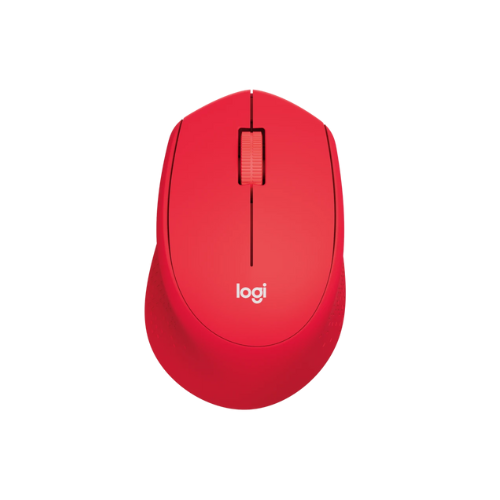 Logitech M331 Silent Plus Wireless Mouse (Black / Red / Blue) - 1 Year Warranty