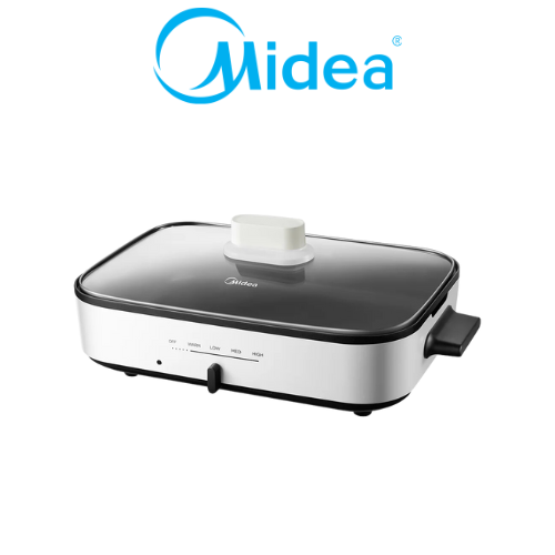 Midea MEC-1036W 1.8L Grill And Steamboat Pot