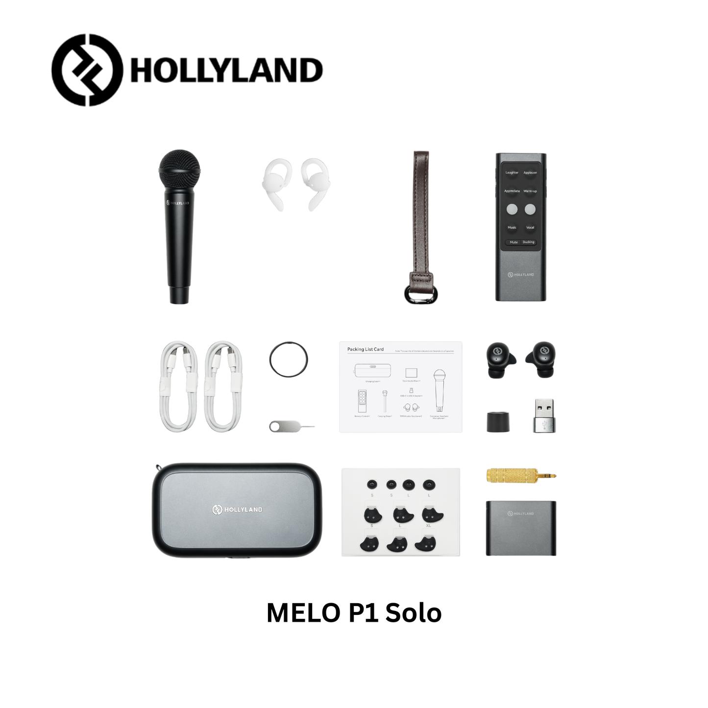 Hollyland Melo P1 (Combo/Solo/Ultimate Combo) Compact Wireless Real-Time Vocal Mixing System