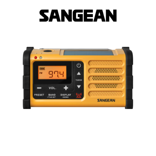 Sangean MMR-88 FCC AM / FM / WX / Multi-Powered Radio (Yellow) - 1 Year Manufacturer Warranty