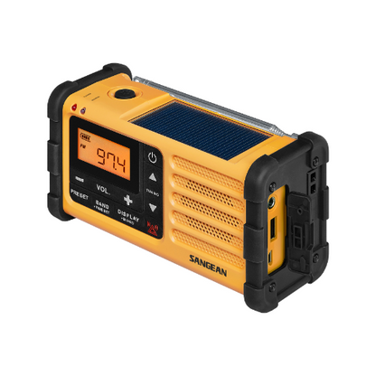 Sangean MMR-88 FCC AM / FM / WX / Multi-Powered Radio (Yellow) - 1 Year Manufacturer Warranty