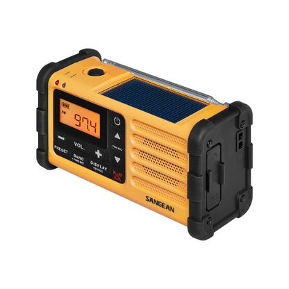 Sangean MMR-88 FCC AM / FM / WX / Multi-Powered Radio (Yellow) - 1 Year Manufacturer Warranty