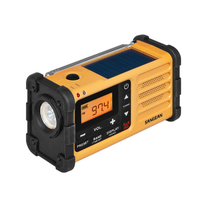 Sangean MMR-88 FCC AM / FM / WX / Multi-Powered Radio (Yellow) - 1 Year Manufacturer Warranty