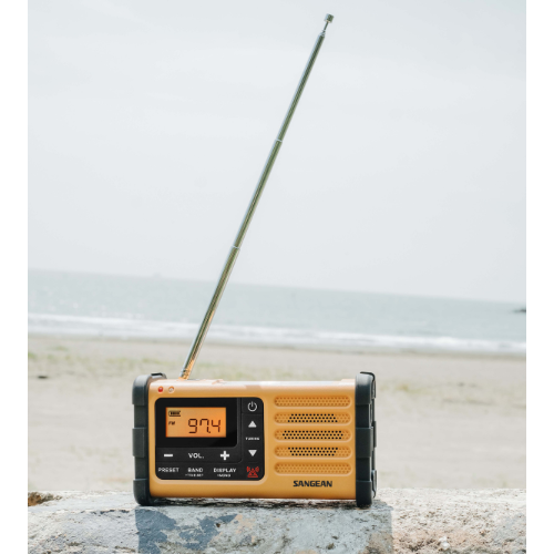 Sangean MMR-88 FCC AM / FM / WX / Multi-Powered Radio (Yellow) - 1 Year Manufacturer Warranty