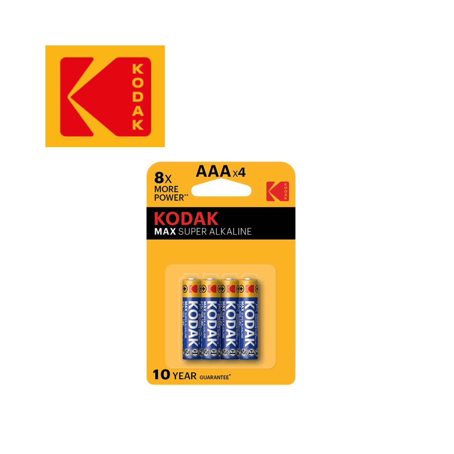 Kodak Battery MAX Alkaline Battery (10 year guarantee in storage)