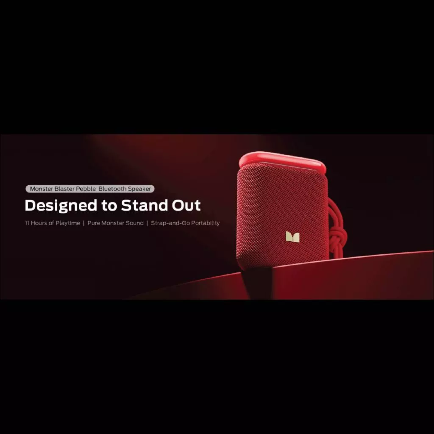 Monster Blaster Pebble Portable Bluetooth Speaker - D139