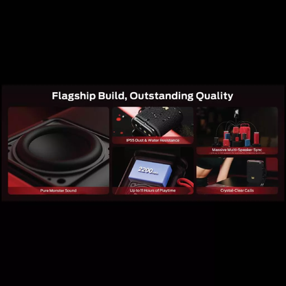Monster Blaster Pebble Portable Bluetooth Speaker - D139