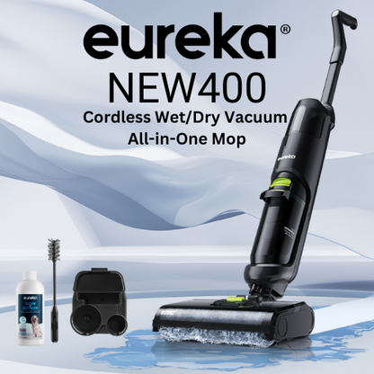 Eureka NEW400 Cordless Wet Dry Vacuum All-in-One Mop FREE additional 1 bottle detergent