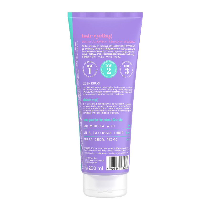 ONLYBIO - HYDRATION 2MIN HAIR MASK 200ML