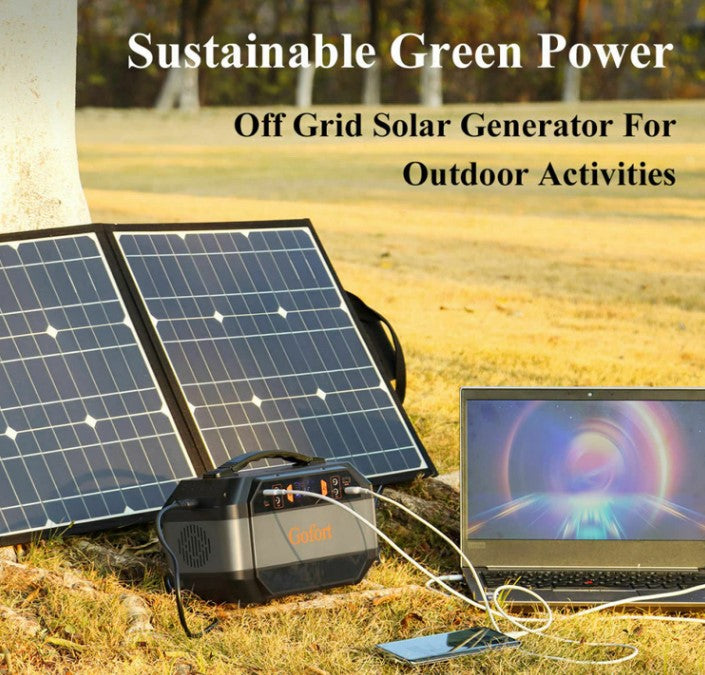 Flashfish/Gofort P56 Portable Power Station With 100W Power Solar Panel 100W/18V