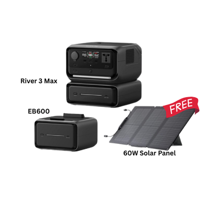 EcoFlow RIVER 3 Plus/Max/Max Plus Portable Power Station - 5 Years Local Manufacturer Warranty