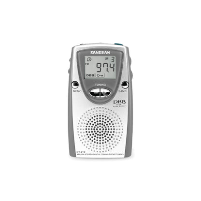 Sangean DT-210 (AM / FM-Stereo Pocket Radio) - 1 Year Manufacturer Warranty