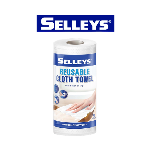SELLEYS Reusable Cloth Towel (50 pieces x 5 rolls)
