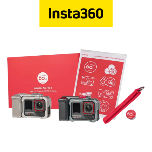 Insta360 Ace Pro 2 Xplorer Bundle - SG60 Edition (Moonlight Silver/Slate Gray)