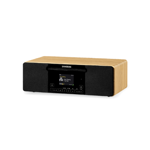 Sangean WR-60 (AM / FM-RDS / CD / AUX / Bluetooth Wooden Cabinet Radio) - 1 Year Warranty