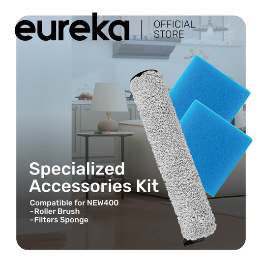 Eureka NEW400 Cordless Wet Dry Vacuum Specialized Accessories Kit-One Roller Brush + 2 Filters