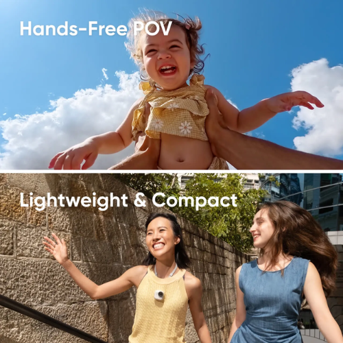 (Pre-Order 30 Days) Insta360 GO Ultra (Standard/Creator Bundle) Black/White- Tiny Hands Free  4K Cam