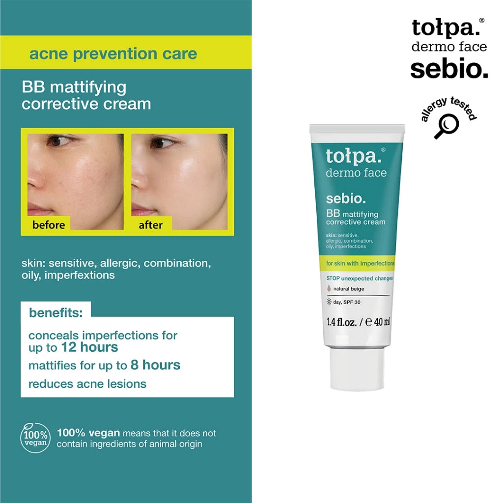 Tolpa Sebio. BB Mattifying Corrective Cream 40ml