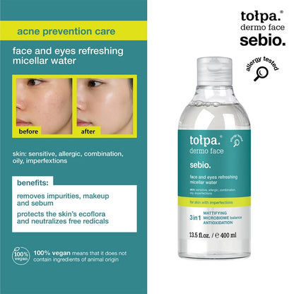 Tolpa Sebio. Face & Eyes Refreshing Micellar Water 400ml