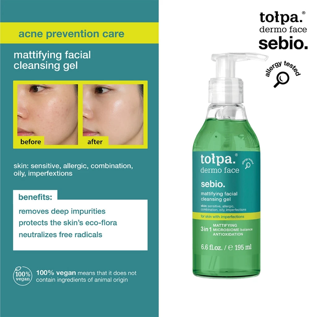Tolpa Sebio. Mattifying Facial Cleansing Gel 195ml