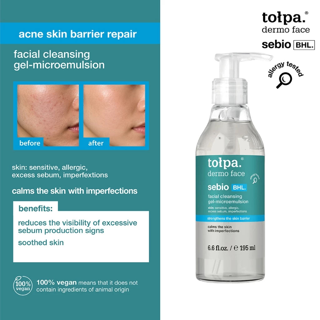 Tolpa Sebio BHL. Facial Cleansing Gel-Microemulsion 195ml
