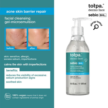Tolpa Sebio BHL. Facial Cleansing Gel-Microemulsion 195ml
