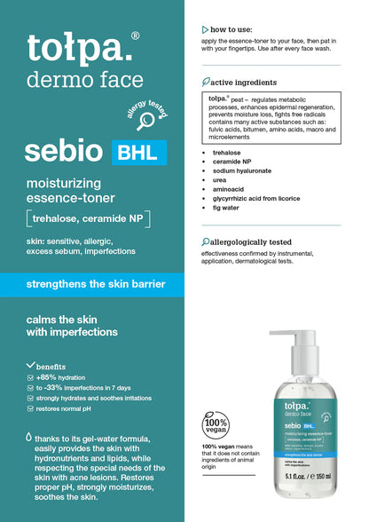 Tolpa Sebio BHL. Moisturizing Essence-Toner 150ml