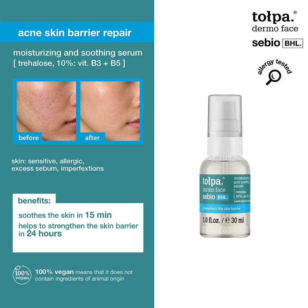 Tolpa Sebio BHL. Moisturizing & Soothing Serum 30ml