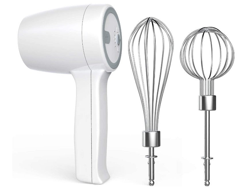 Wireless Handheld Food Blender/Egg Beater/Flour Mixer/USB Rechargeable Compact Lightweight