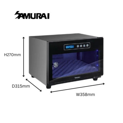 Samurai Digital Dry Cabinet with UVA Sterilization UVA-028(25L)/UVA-040(40L)/UVA-068(60L) - 5 Years Local Manufacturer Warranty