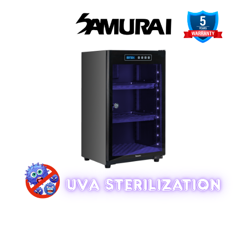 Samurai Digital Dry Cabinet UVA-068 (60L) with UVA Sterilization - 5 Years Local Manufacturer Warranty