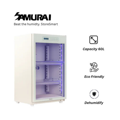 Samurai Digital Dry Cabinet with UVA Sterilization UVA-028(25L)/UVA-040(40L)/UVA-068(60L) - 5 Years Local Manufacturer Warranty