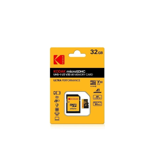 KODAK MicroSDHC C10 UHS-I U3 V30 A1 Memory Cards - 32gb/64gb/128gb