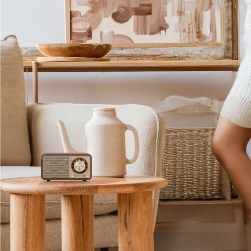 Sangean WR-7 PLUS FM / Bluetooth / AUX Wooden Cabinet Radio