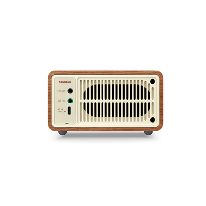 Sangean WR-7 PLUS FM / Bluetooth / AUX Wooden Cabinet Radio